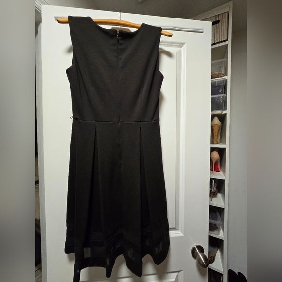 Calvin Klein little black dress with sheer detail - Picture 5 of 7